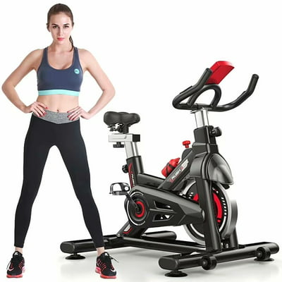 Details about  / Indoor Cycling Bike Exercise Cycle Trainer Fitness Cardio Workout LCD Display